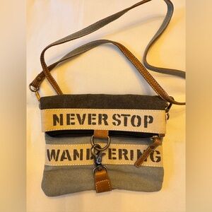 Mona B Cream and Black Scripted Fabric